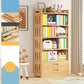 Contemporary Bookshelf Standard Wooden Closed Back Bookcase with Shelves 27.6"L x 9.8"W x 65.4"H 2 Clearhalo 'Bookcases' 'furn' 'furn_bookcases' 'Furniture' 'Office Furniture' 7817105