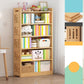 Contemporary Bookshelf Standard Wooden Closed Back Bookcase with Shelves 35.4"L x 9.8"W x 65.4"H Drawer Not Included Clearhalo 'Bookcases' 'furn' 'furn_bookcases' 'Furniture' 'Office Furniture' 7817109