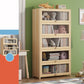 Contemporary Bookshelf Standard Wooden Closed Back Bookcase with Shelves 31"L x 11"W x 65"H Drawer Not Included Clearhalo 'Bookcases' 'furn' 'furn_bookcases' 'Furniture' 'Office Furniture' 7817112