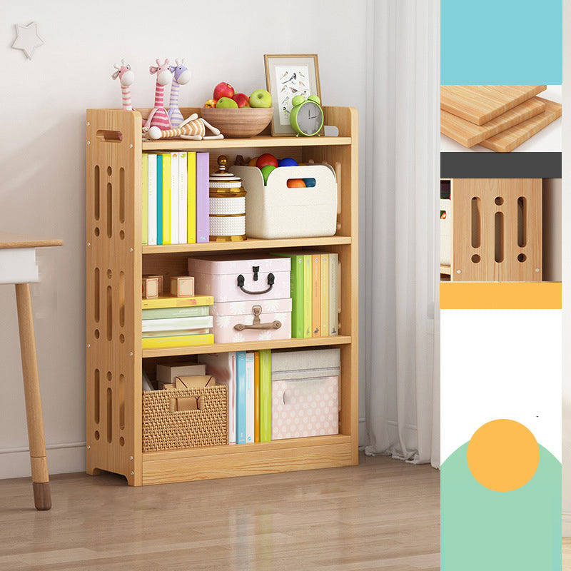 Contemporary Bookshelf Standard Wooden Closed Back Bookcase with Shelves 19.7"L x 9.8"W x 41.7"H Drawer Not Included Clearhalo 'Bookcases' 'furn' 'furn_bookcases' 'Furniture' 'Office Furniture' 7817113