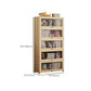 Contemporary Bookshelf Standard Wooden Closed Back Bookcase with Shelves Clearhalo 'Bookcases' 'furn' 'furn_bookcases' 'Furniture' 'Office Furniture' 7817120