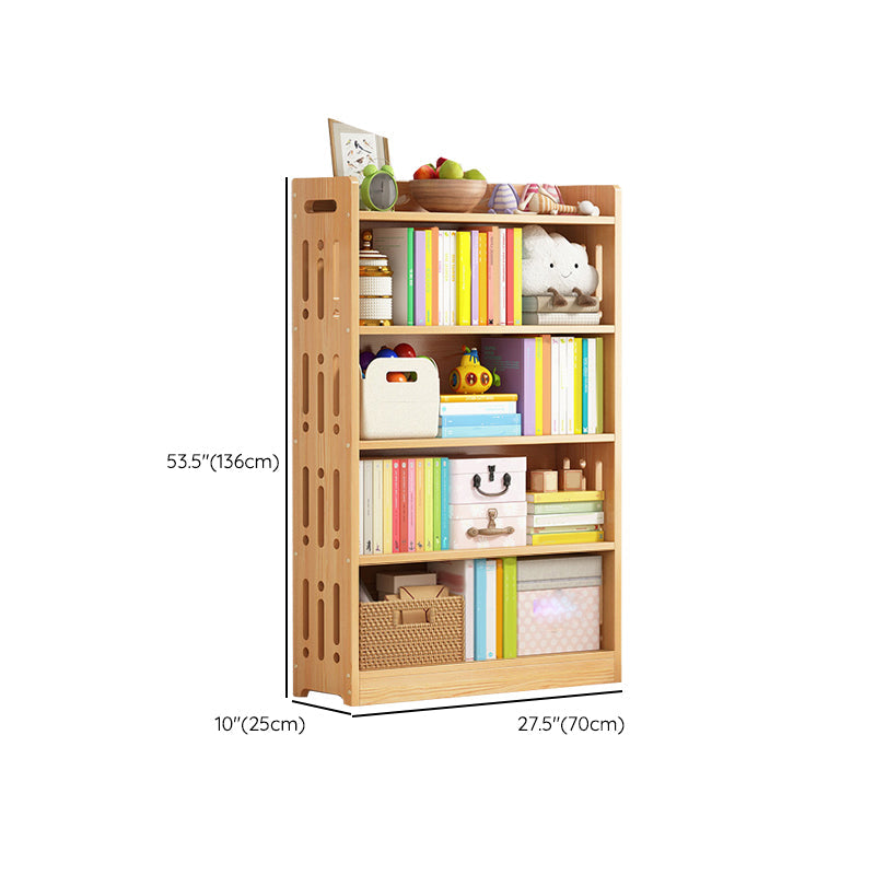 Contemporary Bookshelf Standard Wooden Closed Back Bookcase with Shelves Clearhalo 'Bookcases' 'furn' 'furn_bookcases' 'Furniture' 'Office Furniture' 7817126