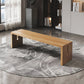 Modern Rectangle Seating Bench Solid Wood Bench for Bedroom Restaurant