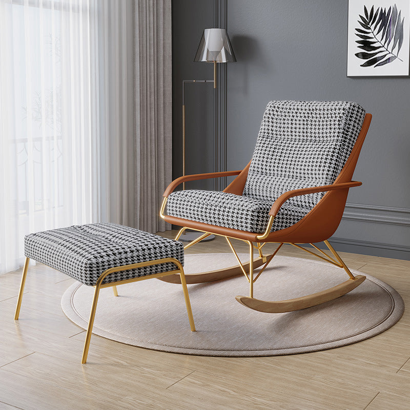 Innenkindergärtlichkeitsofa Schaukelstuhl Glamstil Schaukelstuhl mit Ottomane