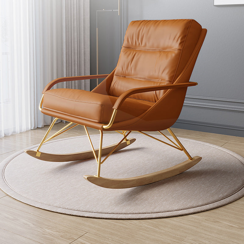 Sedia a dondolo divano asilo nido interno sedia a dondolo in stile glam con pouf