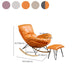 Modern Rocking Chair Faux Leather Solid Color Glider Chair with Ottoman Clearhalo 'Chairs & Seating' 'furn' 'furn_rocking_chairs' 'Furniture' 'Living Room Furniture' 'Rocking Chairs' 'rocking_chairs' 7817366