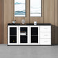 Modern White Engineered Wood Filing Cabinet for Home and Office