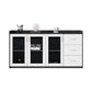 Modern White Engineered Wood Filing Cabinet for Home and Office