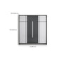 Gray Contemporary Wardrobe Armoire with Drawer Wooden Wardrobe Cabinet Clearhalo 'Armoires & Wardrobes' 'armoires_wardrobes' 'Bedroom Furniture' 'furn' 'furn_armoires_wardrobes' 'Furniture' 7817432