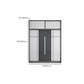 Gray Contemporary Wardrobe Armoire with Drawer Wooden Wardrobe Cabinet Clearhalo 'Armoires & Wardrobes' 'armoires_wardrobes' 'Bedroom Furniture' 'furn' 'furn_armoires_wardrobes' 'Furniture' 7817435