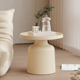 Tray Top Accent Side Table Metal Pedestal Side End Snack Table Clearhalo 'Coffee & Accent Tables' 'End & Side Tables' 'end_side_tables' 'furn' 'furn_end_side_tables' 'Furniture' 'Living Room Furniture' 7818259