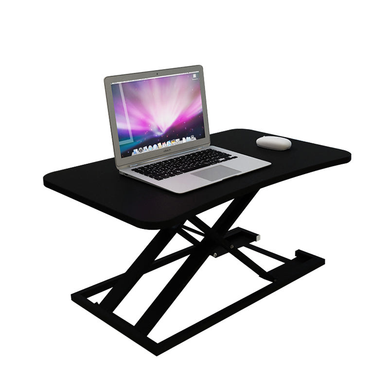 Folding Rectangular Shaped Office Laptop Table Wood in Black/White/Grey 22"L x 16"W x 15"H Black Clearhalo 'furn' 'furn_office_desk' 'Furniture' 'Office Desks' 'Office Furniture' 'office_desk' 7818416