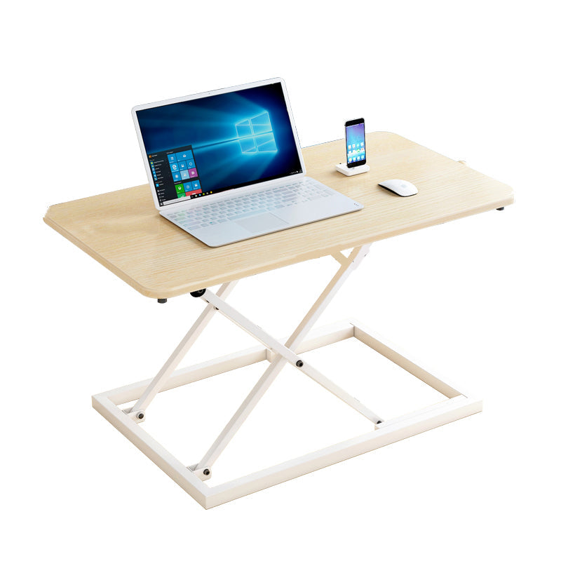 Folding Rectangular Shaped Office Laptop Table Wood in Black/White/Grey 23.5"L x 13.4"W x 15.7"H Wood Clearhalo 'furn' 'furn_office_desk' 'Furniture' 'Office Desks' 'Office Furniture' 'office_desk' 7818423