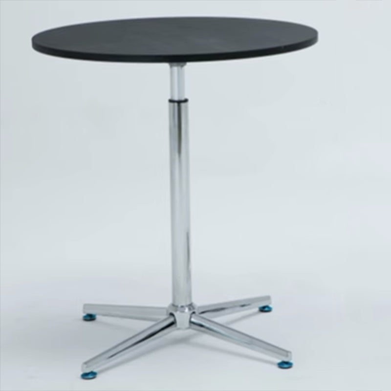 Rectangular Shaped Wood Office Writing Table Metal Legs with Wheels