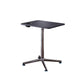 Rectangular Shaped Wood Office Writing Table Metal Legs with Wheels