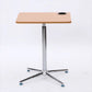 Rectangular Shaped Wood Office Writing Table Metal Legs with Wheels