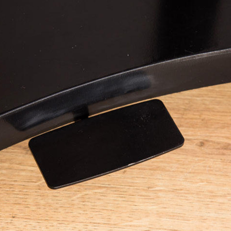 Rectangular Shaped Wood Office Writing Table Metal Legs with Wheels