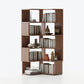 Libreria scandinavana aperta con scaffali per l'home office