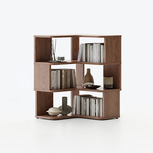 Libreria scandinavana aperta con scaffali per l'home office