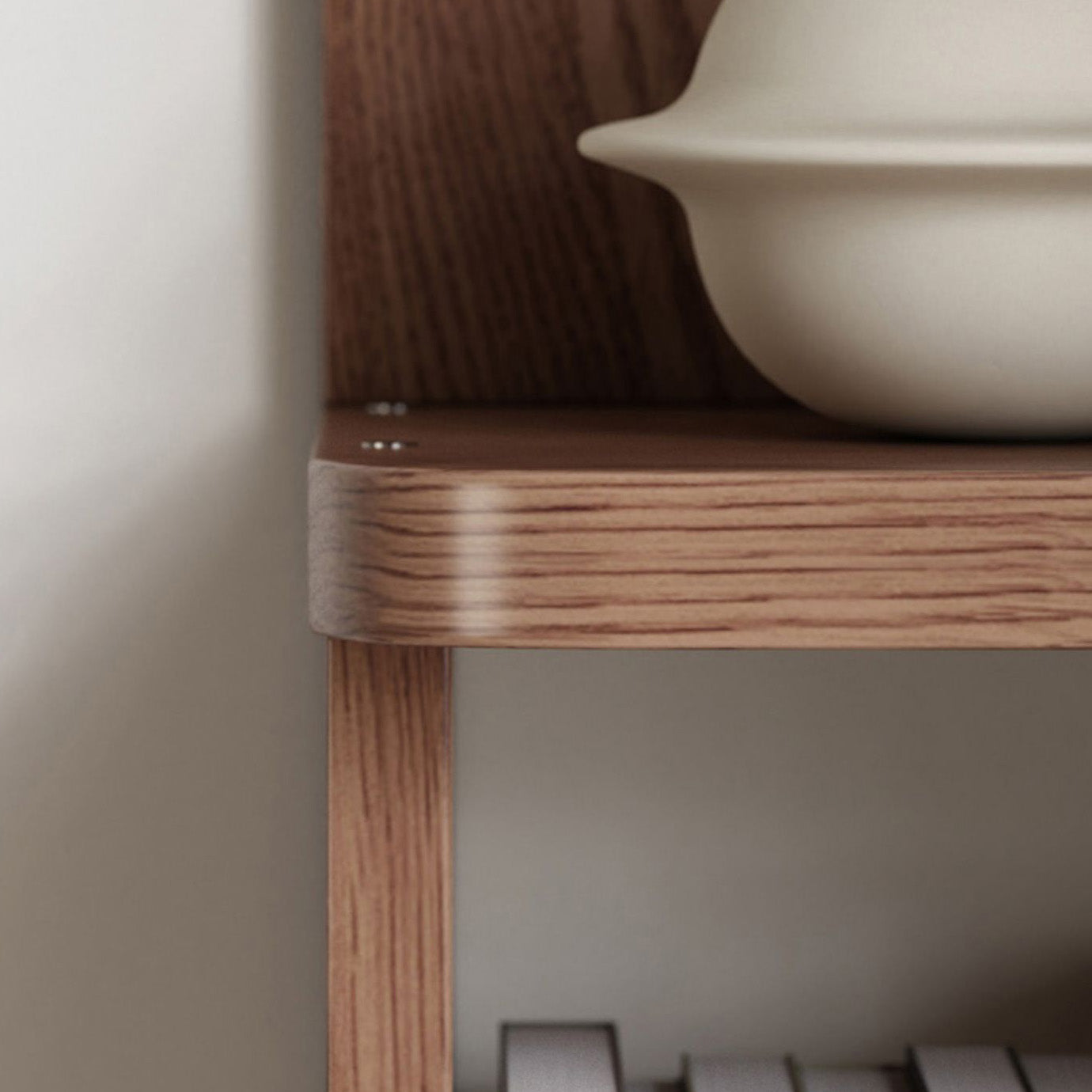 Bibliothèque d'étagère Scandinave Open Back avec étagères pour le bureau à domicile