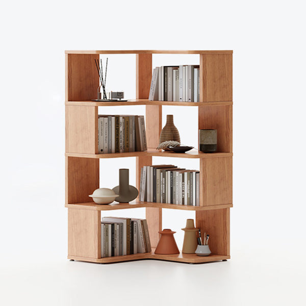 Libreria scandinavana aperta con scaffali per l'home office