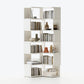 Libreria scandinavana aperta con scaffali per l'home office