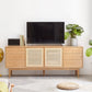 Scandinavian TV Stand Console with Wooden Shelf for Living Room Clearhalo 'furn' 'furn_tv_stands_entertainment_centers' 'Furniture' 'Living Room Furniture' 'TV Stands & Entertainment Centers' 'TV Stands & Media Storage Furniture' 'tv_stands_entertainment_centers' 7818839