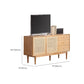 Scandinavian TV Stand Console with Wooden Shelf for Living Room Clearhalo 'furn' 'furn_tv_stands_entertainment_centers' 'Furniture' 'Living Room Furniture' 'TV Stands & Entertainment Centers' 'TV Stands & Media Storage Furniture' 'tv_stands_entertainment_centers' 7818846