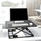 Rectangular Shaped Office Standing Desk Converter Wood in White/Black 31"L x 21"W x 16"H Black Clearhalo 'furn' 'furn_office_desk' 'Furniture' 'Office Desks' 'Office Furniture' 'office_desk' 7818849