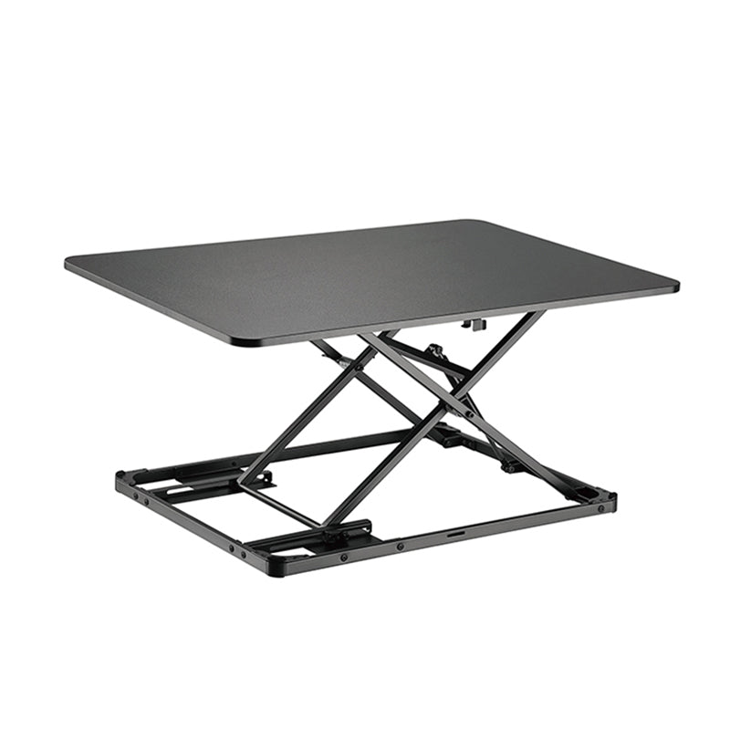 Rectangular Shaped Office Standing Desk Converter Wood in White/Black Clearhalo 'furn' 'furn_office_desk' 'Furniture' 'Office Desks' 'Office Furniture' 'office_desk' 7818856