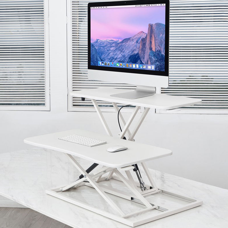 Descripción de la oficina en forma rectangular Metal plegable en negro/blanco/gris