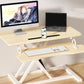 Rectangular Shaped Standing Desk Folding Wood Black/White for Office