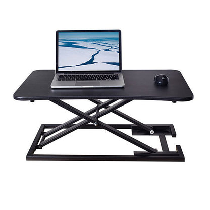 Madera del convertidor de escritorio plegable de forma rectangular con base de metal