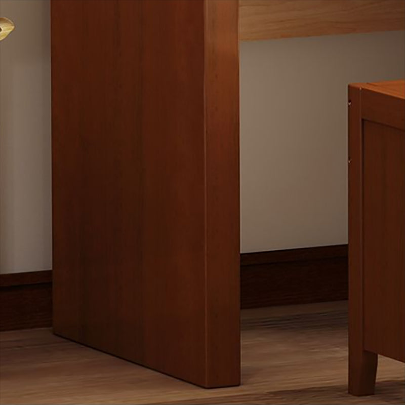 Mirador de dormitorio de tradiciones de madera maciza con tocador de cajones