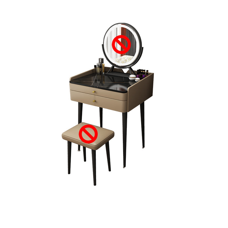 Chambre contemporaine avec tiroir Miroir Mirror Makeup Vanity Bureau