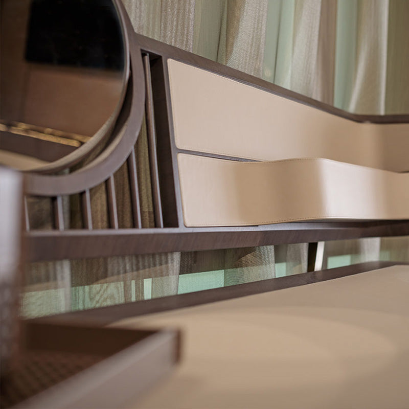 Traditional Brown With Stool Bedroom Mirror Vanity Dressing Table Clearhalo 'Bedroom Furniture' 'furn' 'furn_makeup_vanities' 'Furniture' 'Makeup Vanities' 'makeup_vanities' 7821662