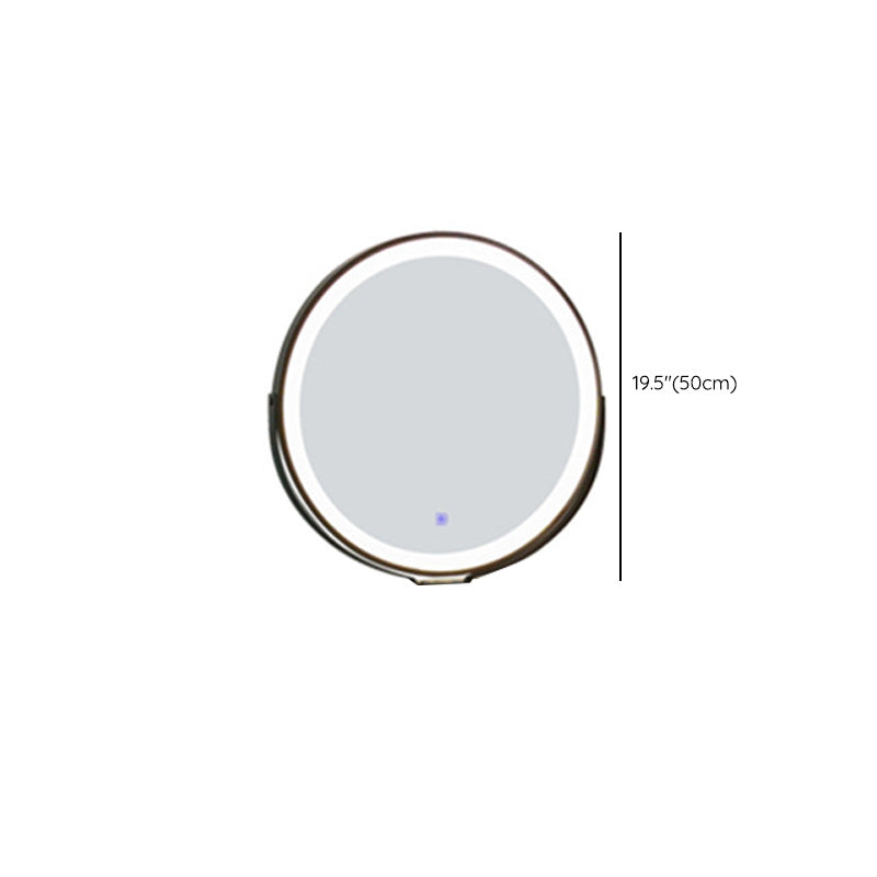 Scandinavian with Drawer Natural Lighted Mirror Bedroom Make-up Vanity Clearhalo 'Bedroom Furniture' 'furn' 'furn_makeup_vanities' 'Furniture' 'Makeup Vanities' 'makeup_vanities' 7821684