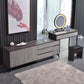 Gray Modern Wooden with Drawer Lighted Mirror Bedroom Vanity Table Clearhalo 'Bedroom Furniture' 'furn' 'furn_makeup_vanities' 'Furniture' 'Makeup Vanities' 'makeup_vanities' 7821841