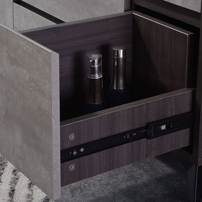 Gray Modern Wooden with Drawer Lighted Mirror Bedroom Vanity Table Clearhalo 'Bedroom Furniture' 'furn' 'furn_makeup_vanities' 'Furniture' 'Makeup Vanities' 'makeup_vanities' 7821846