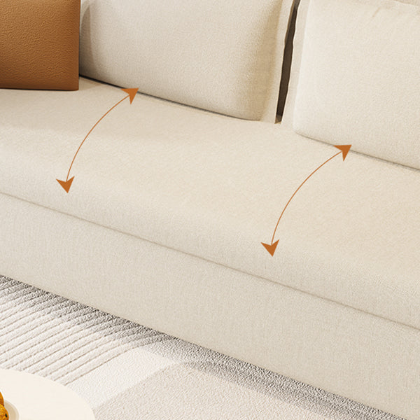 34,64 "divano alto con divano con rivestimento pieghevole bianco contemporaneo