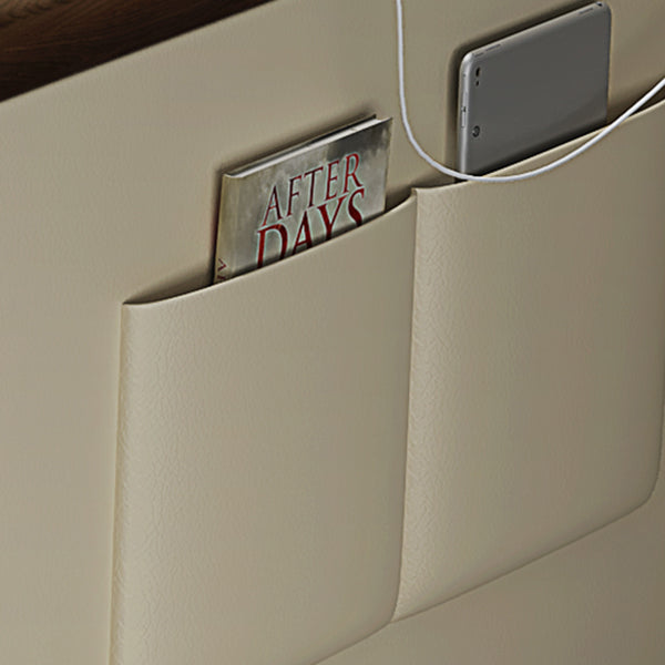 Cama de sofá de 32.28 "con mostaza contemporánea de cuero falso plegable tapizado