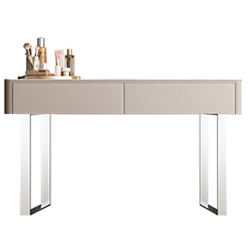 Glam met lade verlichte spiegel slaapkamer lederen kaptafel