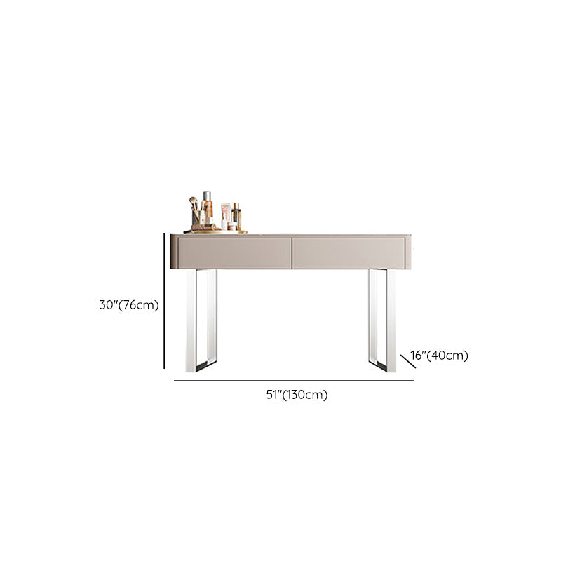 Glam met lade verlichte spiegel slaapkamer lederen kaptafel