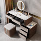 With Drawer Modern Lighted Mirror Bedroom Brown Dressing Table Clearhalo 'Bedroom Furniture' 'furn' 'furn_makeup_vanities' 'Furniture' 'Makeup Vanities' 'makeup_vanities' 7822119