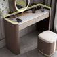 With Drawer Modern Lighted Mirror Bedroom Brown Dressing Table Clearhalo 'Bedroom Furniture' 'furn' 'furn_makeup_vanities' 'Furniture' 'Makeup Vanities' 'makeup_vanities' 7822123