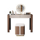 With Drawer Modern Lighted Mirror Bedroom Brown Dressing Table Clearhalo 'Bedroom Furniture' 'furn' 'furn_makeup_vanities' 'Furniture' 'Makeup Vanities' 'makeup_vanities' 7822125