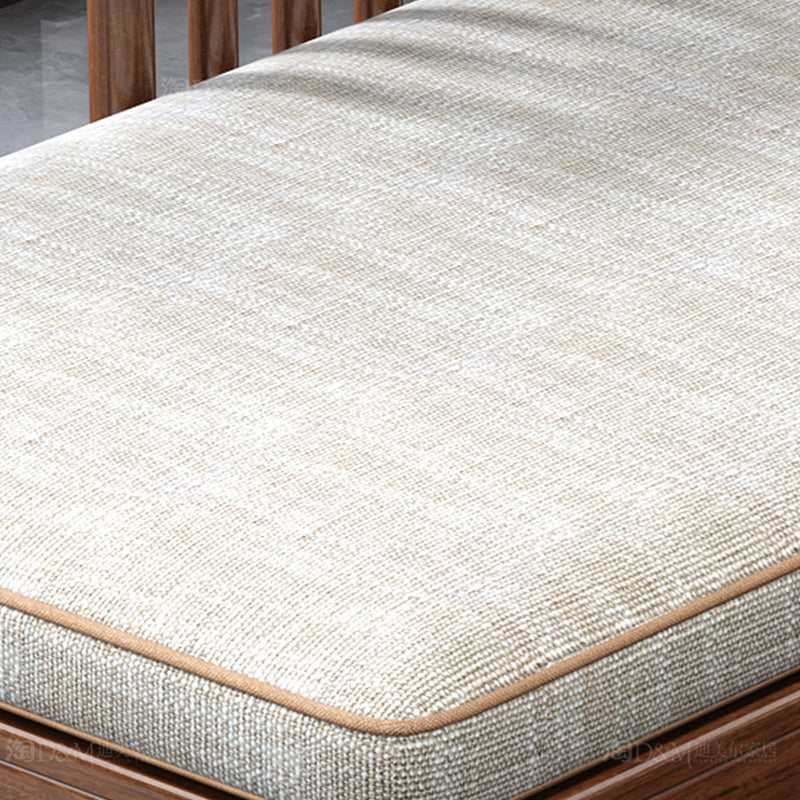 Cushioned Cotton Blend Chaise Lounge Daybed in Walnut of 72.4" W Clearhalo 'Chairs & Seating' 'Chaise Lounge' 'chaise_lounge' 'furn' 'furn_chaise_lounge' 'Furniture' 'Living Room Furniture' 7822180