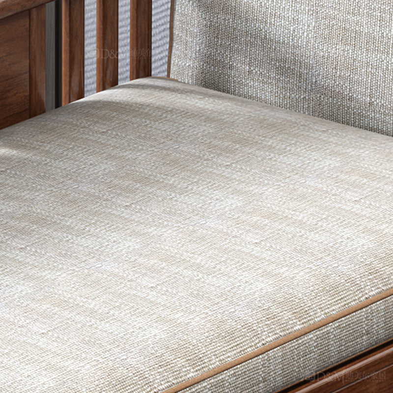 Cushioned Cotton Blend Chaise Lounge Daybed in Walnut of 72.4" W Clearhalo 'Chairs & Seating' 'Chaise Lounge' 'chaise_lounge' 'furn' 'furn_chaise_lounge' 'Furniture' 'Living Room Furniture' 7822181