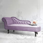 Button Tufted Chaise Lounge Couch with Rolled Arms - 66.9" W Clearhalo 'Chairs & Seating' 'Chaise Lounge' 'chaise_lounge' 'furn' 'furn_chaise_lounge' 'Furniture' 'Living Room Furniture' 7822269