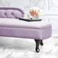 Button Tufted Chaise Lounge Couch with Rolled Arms - 66.9" W Clearhalo 'Chairs & Seating' 'Chaise Lounge' 'chaise_lounge' 'furn' 'furn_chaise_lounge' 'Furniture' 'Living Room Furniture' 7822272